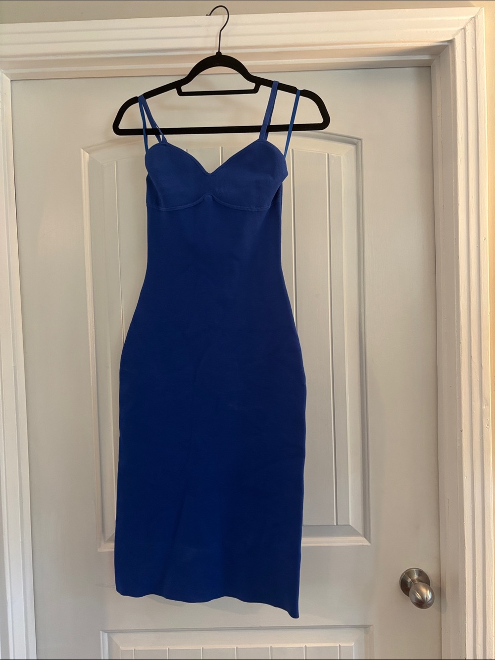 Babaton Cobalt Blue Midi Bodycon Dress